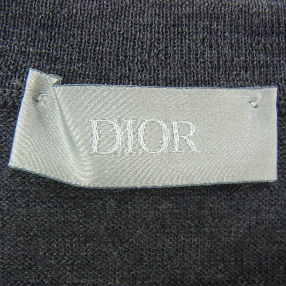 Dior ディオール 19AW 923M649AT938 ビジター パッチ クルーネック ニット グレー系 M【中古】