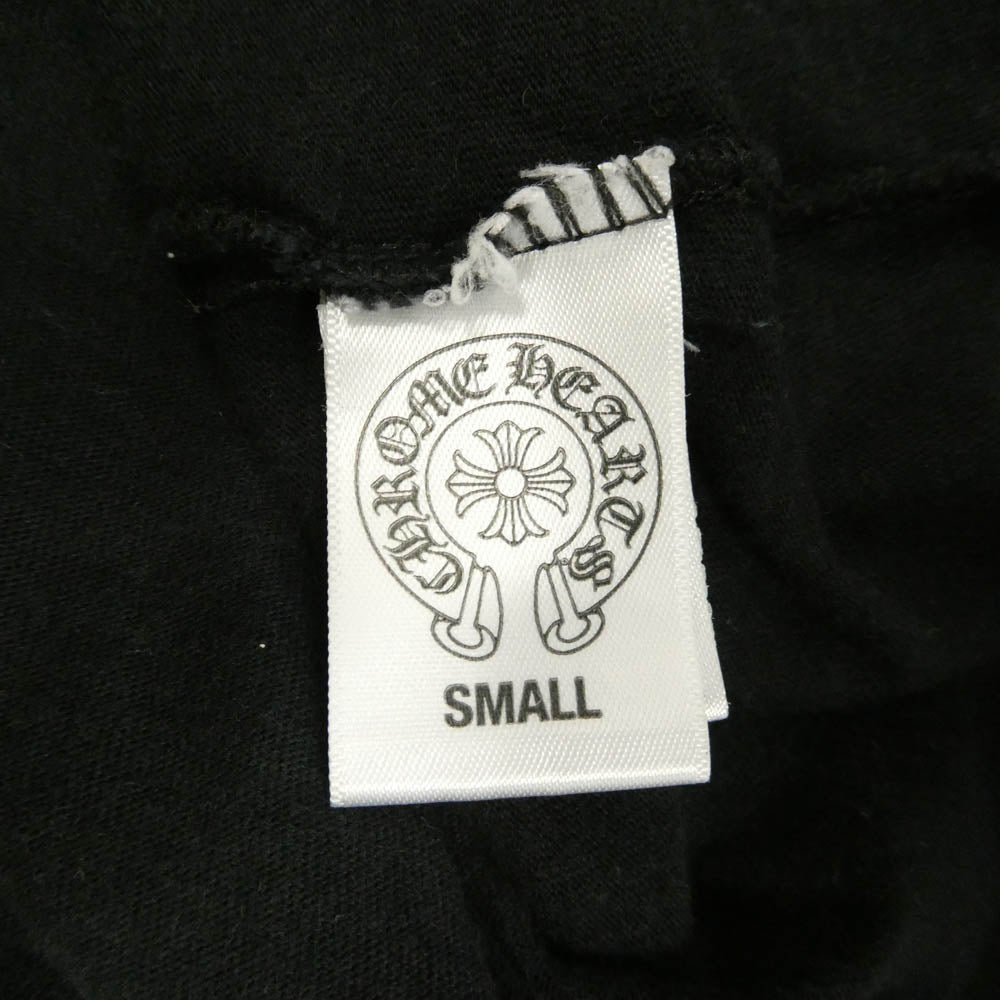 CHROME HEARTS クロムハーツ（原本無） CH PLUS T-SHRT CHプラス バックスクロールプリント 長袖 Tシャツ ブラック系 S【中古】