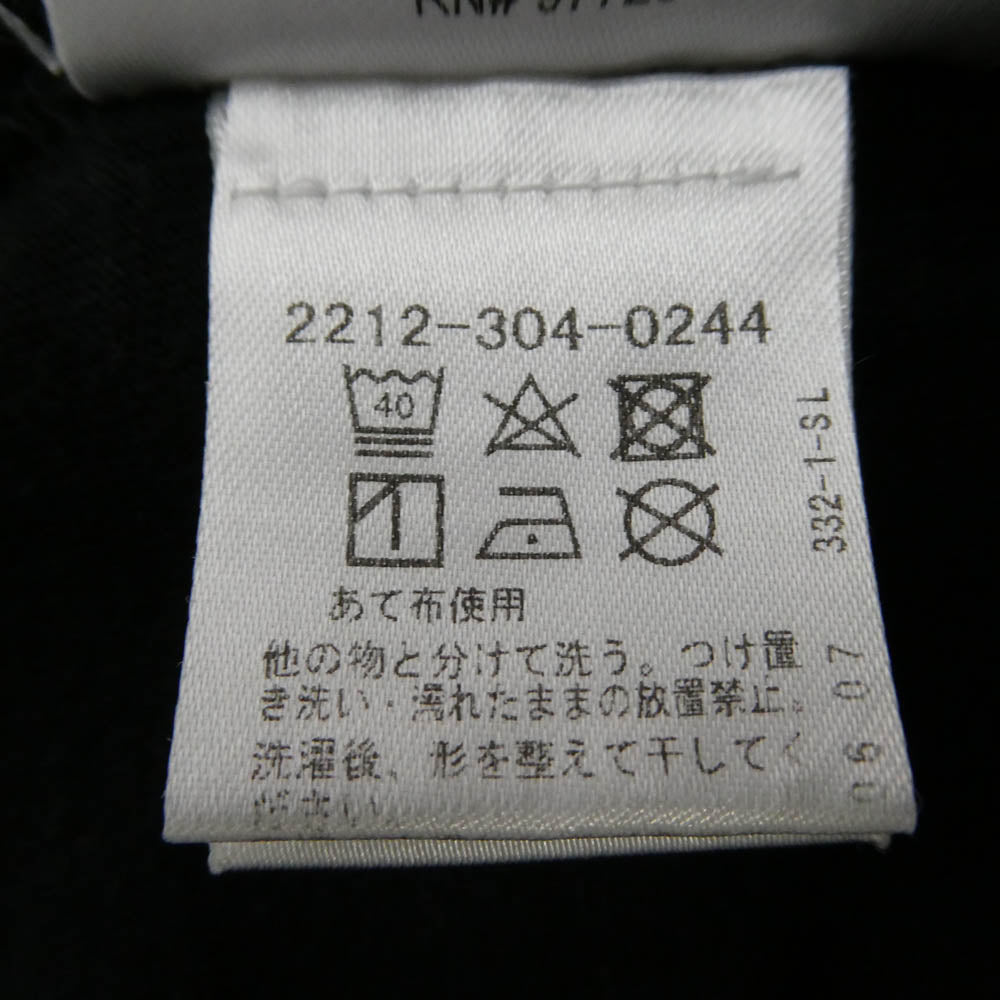 CHROME HEARTS クロムハーツ（原本無） Neon Pink Stripe Logo ストライプロゴ プリント 長袖 Tシャツ ブラック系 M【中古】