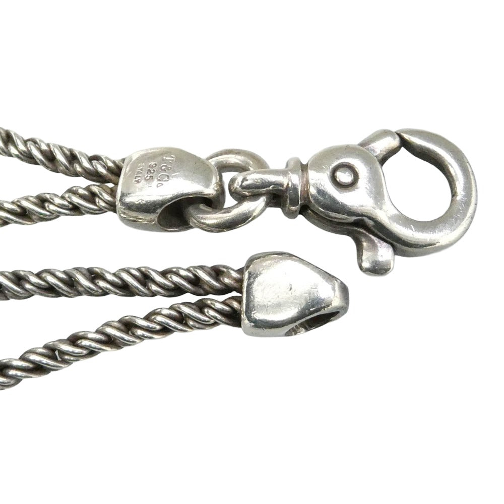 TIFFANY&Co. ティファニー センターノット ダブルロープ ブレスレット シルバー系【中古】