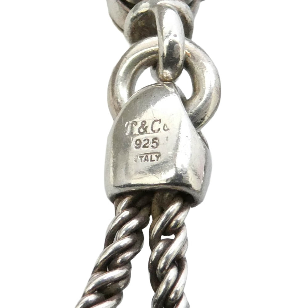 TIFFANY&Co. ティファニー センターノット ダブルロープ ブレスレット シルバー系【中古】