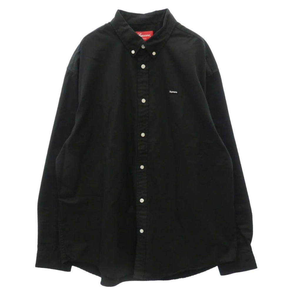 Supreme シュプリーム 23SS Small Box Shirt Black スモール ボックス ロゴ 長袖 シャツ ブラック系 L【美品】【中古】