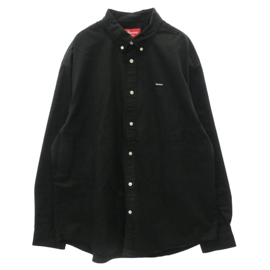 Supreme シュプリーム 23SS Small Box Shirt Black スモール ボックス ロゴ 長袖 シャツ ブラック系 L【美品】【中古】