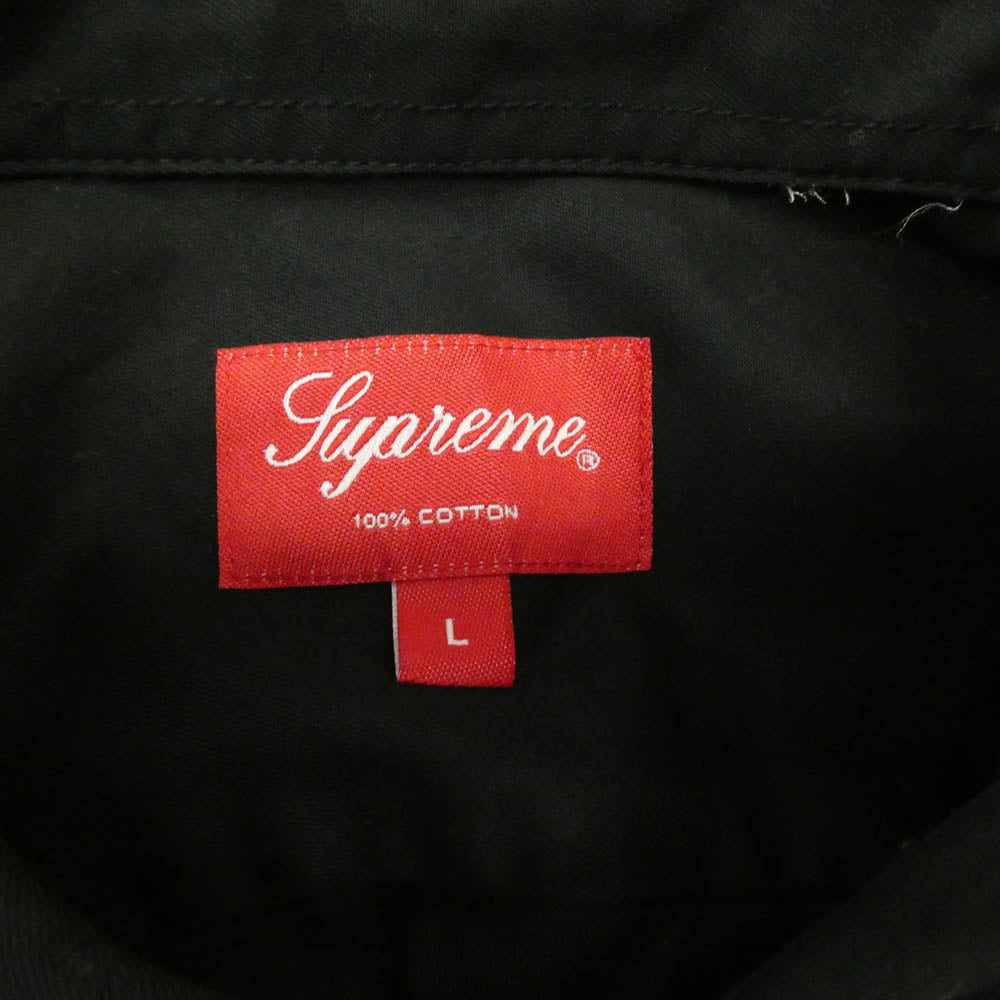 Supreme シュプリーム 23SS Small Box Shirt Black スモール ボックス ロゴ 長袖 シャツ ブラック系 L【美品】【中古】