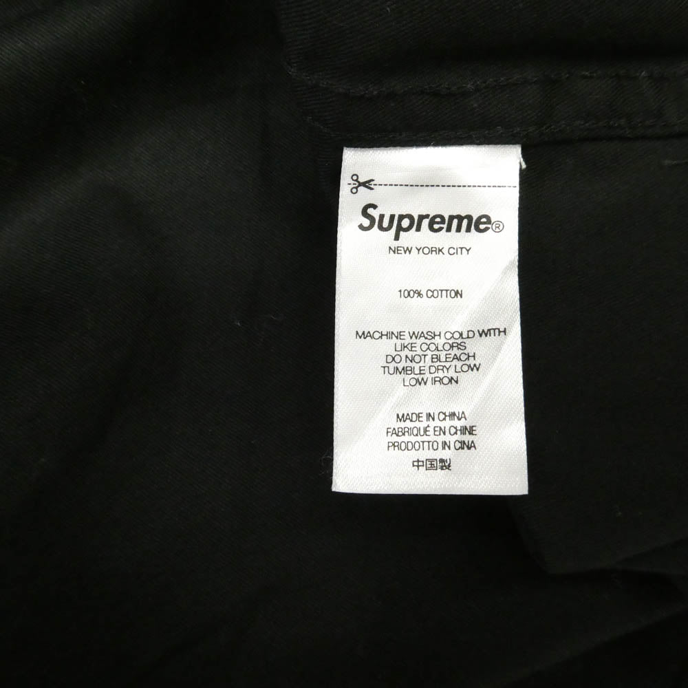 Supreme シュプリーム 23SS Small Box Shirt Black スモール ボックス ロゴ 長袖 シャツ ブラック系 L【美品】【中古】