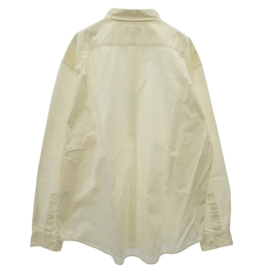 Supreme シュプリーム 23SS Small Box Shirt White スモール ボックス ロゴ 長袖 シャツ オフホワイト系 L【中古】