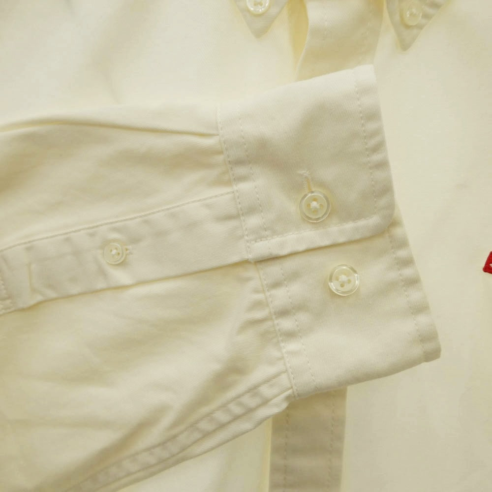 Supreme シュプリーム 23SS Small Box Shirt White スモール ボックス ロゴ 長袖 シャツ オフホワイト系 L【中古】