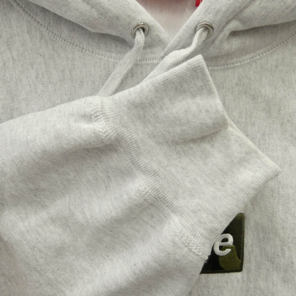 Supreme シュプリーム 23AW Box Logo Hooded Sweatshirt Ash Grey ボックス ロゴ フーデッド スウェットシャツ プルオーバー パーカー フーディー グレー系 L【中古】