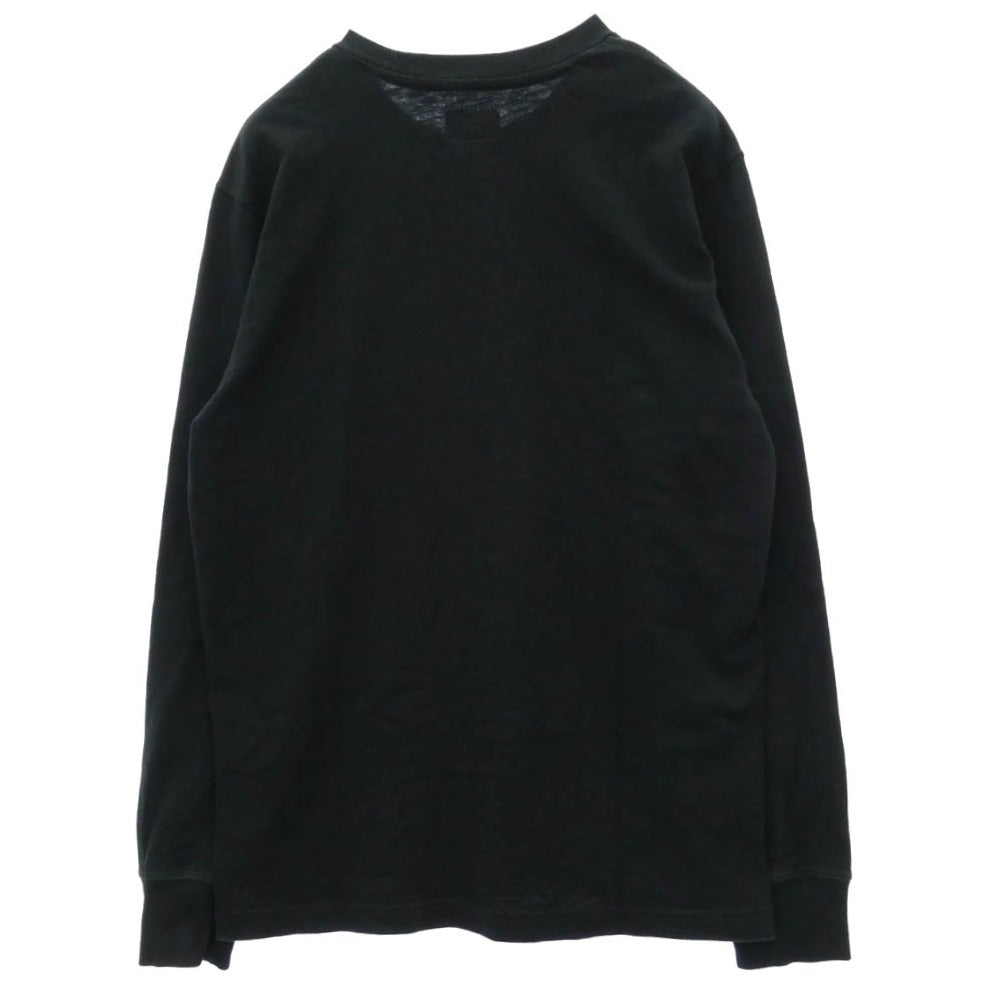 Supreme シュプリーム 17AW L/S POCKET TEE ピスタグ クルーネック 長袖 Tシャツ カットソー ブラック系 S【中古】