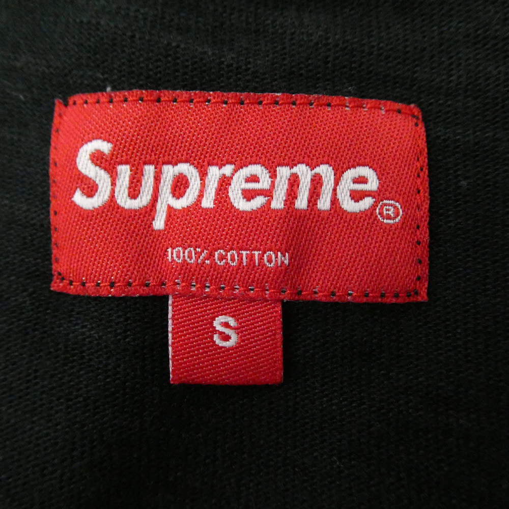 Supreme シュプリーム 17AW L/S POCKET TEE ピスタグ クルーネック 長袖 Tシャツ カットソー ブラック系 S【中古】