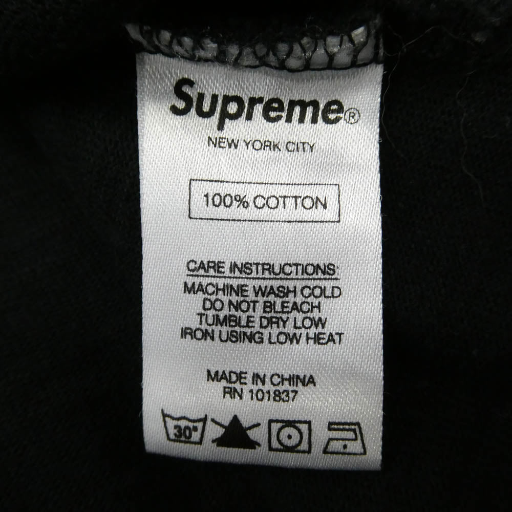 Supreme シュプリーム 17AW L/S POCKET TEE ピスタグ クルーネック 長袖 Tシャツ カットソー ブラック系 S【中古】