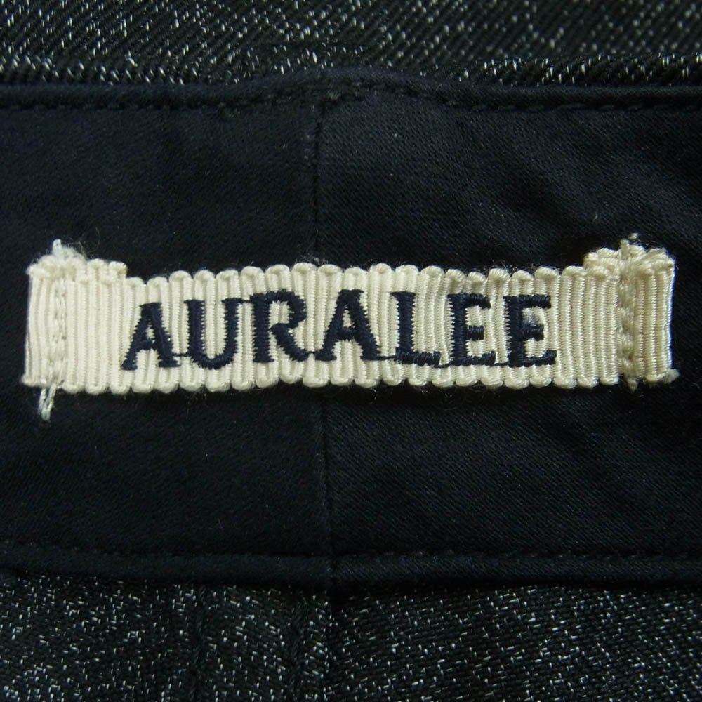 AURALEE オーラリー 19AW A9AP01PN WASHED FINKX POLYESTER CHINO PANTS ウォッシュド フィンクス 5ポケット チノ パンツ ダークグレー系 3【中古】