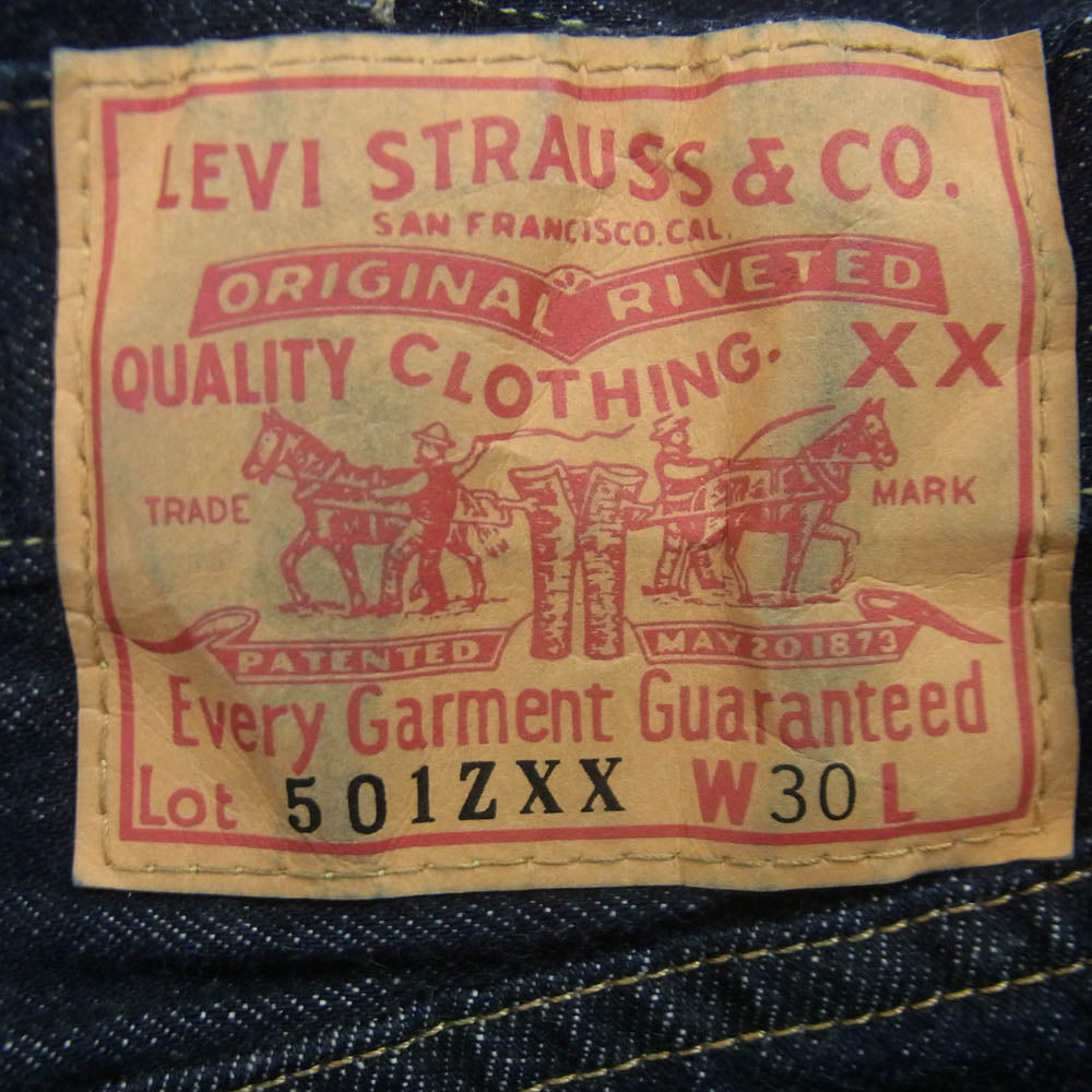 Levi's リーバイス LVC 501ZXX ジーンズ デニム パンツ ボタン裏刻印3015 トートバッグ付き インディゴブルー系 W30【中古】
