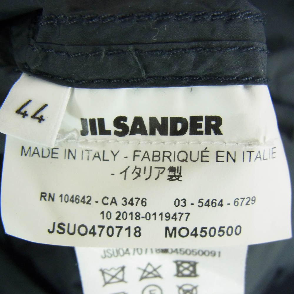 JIL SANDER ジルサンダー 18SS JSUO470718 ポリナイロン スタンドカラー コート ブラック系 44【中古】