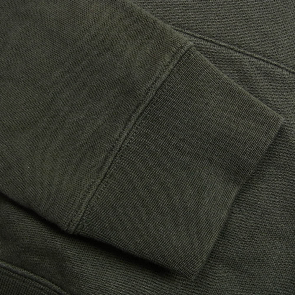 MAISON MARGIELA メゾンマルジェラ S50GU0034 S25279 14ライン 四つタグ レザー エルボーパッチ ハーフジップ スウェット カーキ系 44【中古】