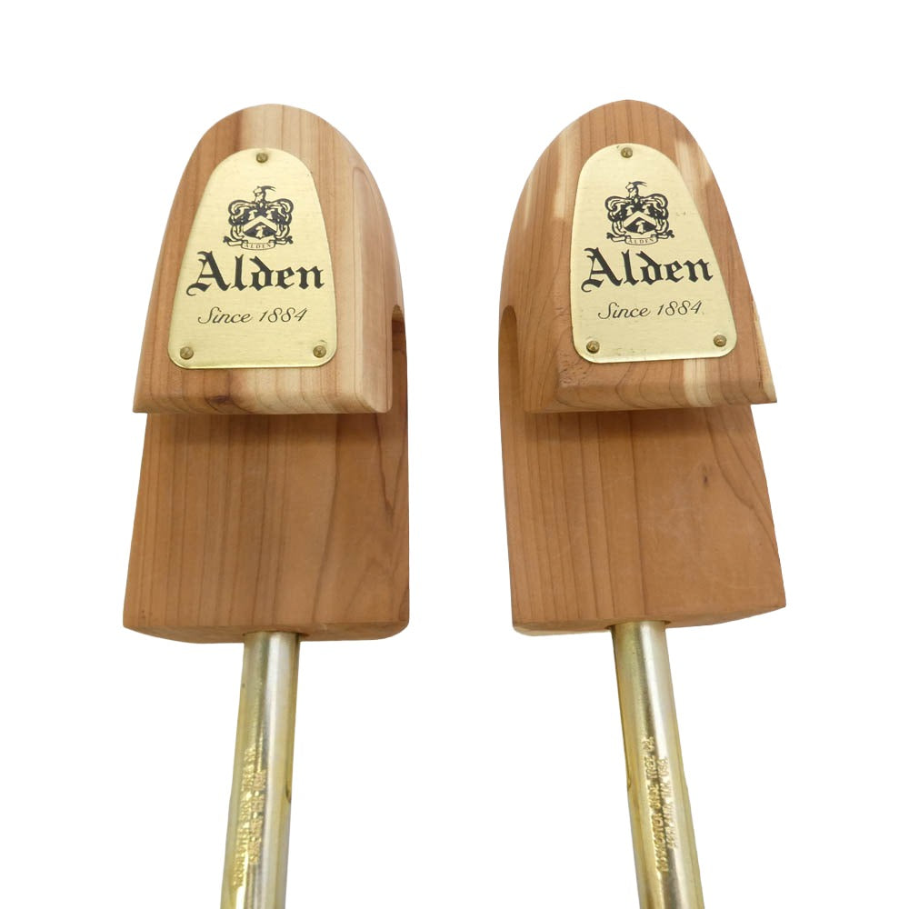 ALDEN オールデン ウッド シューツリー シューキーパー ライトブラウン系 ゴールド系【中古】