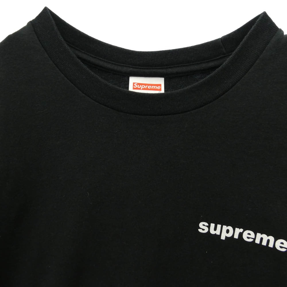 Supreme シュプリーム 24AW Fuck Money Tee ファック マネー バックプリント クルーネック Tシャツ ブラック系 S【中古】