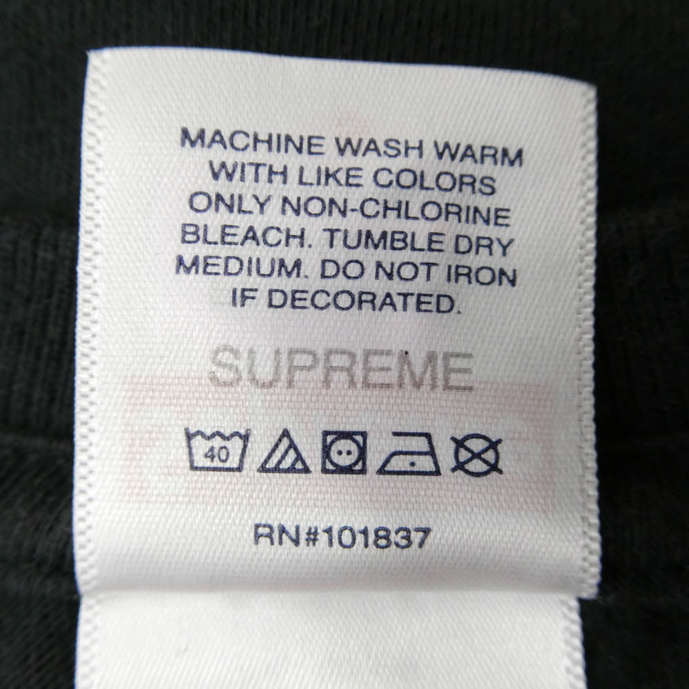 Supreme シュプリーム 24AW Fuck Money Tee ファック マネー バックプリント クルーネック Tシャツ ブラック系 S【中古】