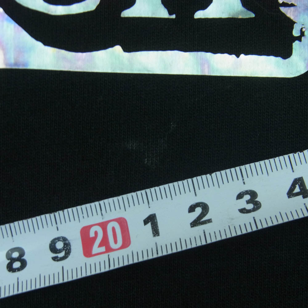 BlackEyePatch ブラックアイパッチ ホログラム センターロゴ プリント Tシャツ 半袖 カットソー ブラック系 L【中古】