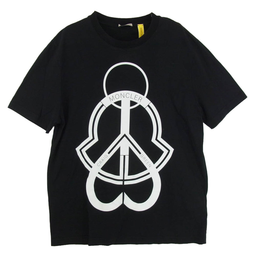 MONCLER モンクレール H109H8C00002 GENIUS ジーニアス T-SHIRT SS Tシャツ 半袖 カットソー ブラック系 M【中古】