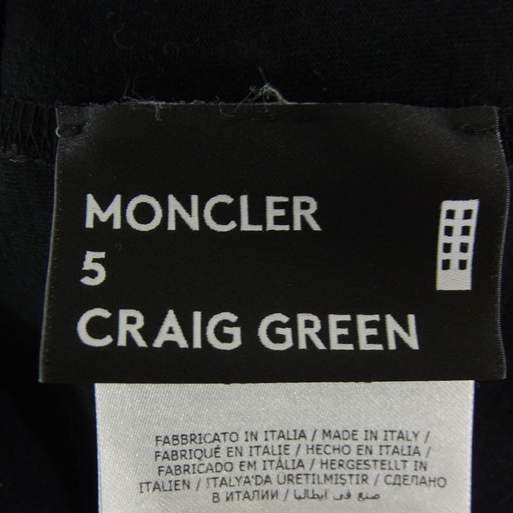 MONCLER モンクレール H109H8C00002 GENIUS ジーニアス T-SHIRT SS Tシャツ 半袖 カットソー ブラック系 M【中古】 MONCLER モンクレール H109H8C00002 GENIUS ジーニアス T-SHIRT SS T