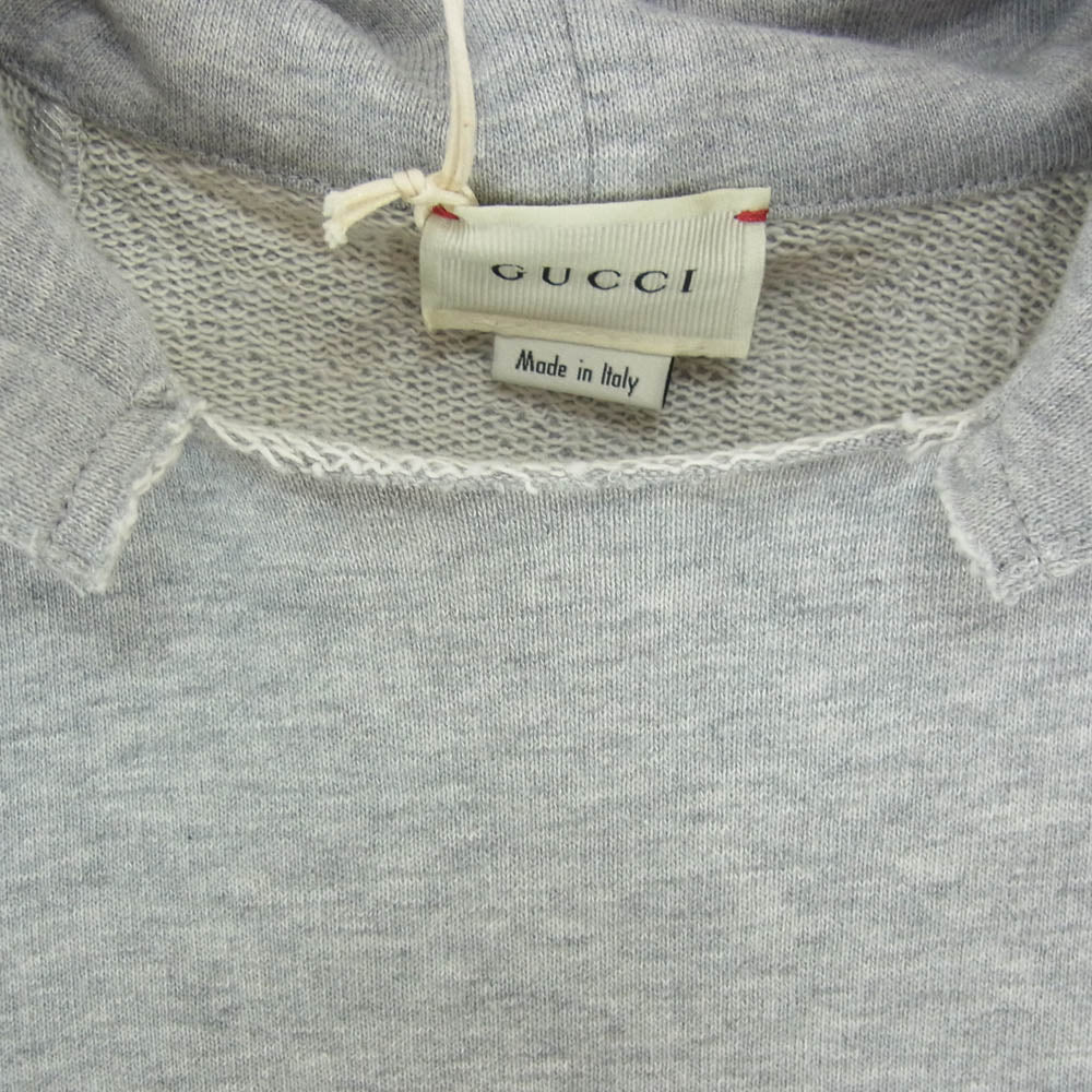 GUCCI グッチ 532484 X9O39 キッズ チルドレンズ ヴィンテージロゴ スウェット シャツ パーカー グレー系 8【極上美品】【中古】