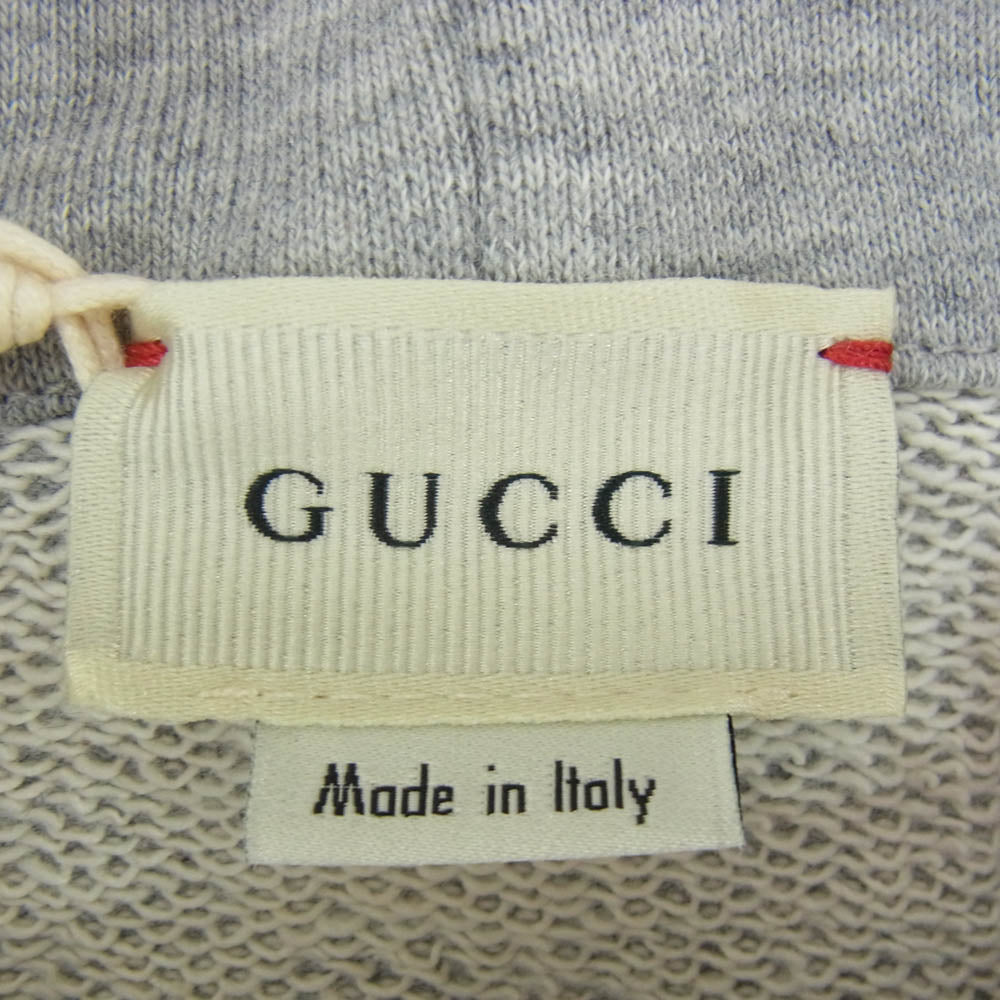 GUCCI グッチ 532484 X9O39 キッズ チルドレンズ ヴィンテージロゴ スウェット シャツ パーカー グレー系 8【極上美品】【中古】