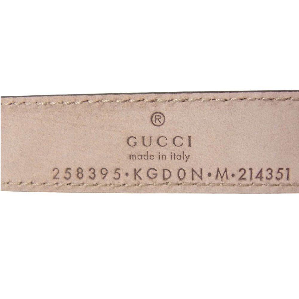 GUCCI グッチ 258395 KGD0N GG スプリーム キッズ チルドレンズ ベルト ブラウン系【極上美品】【中古】