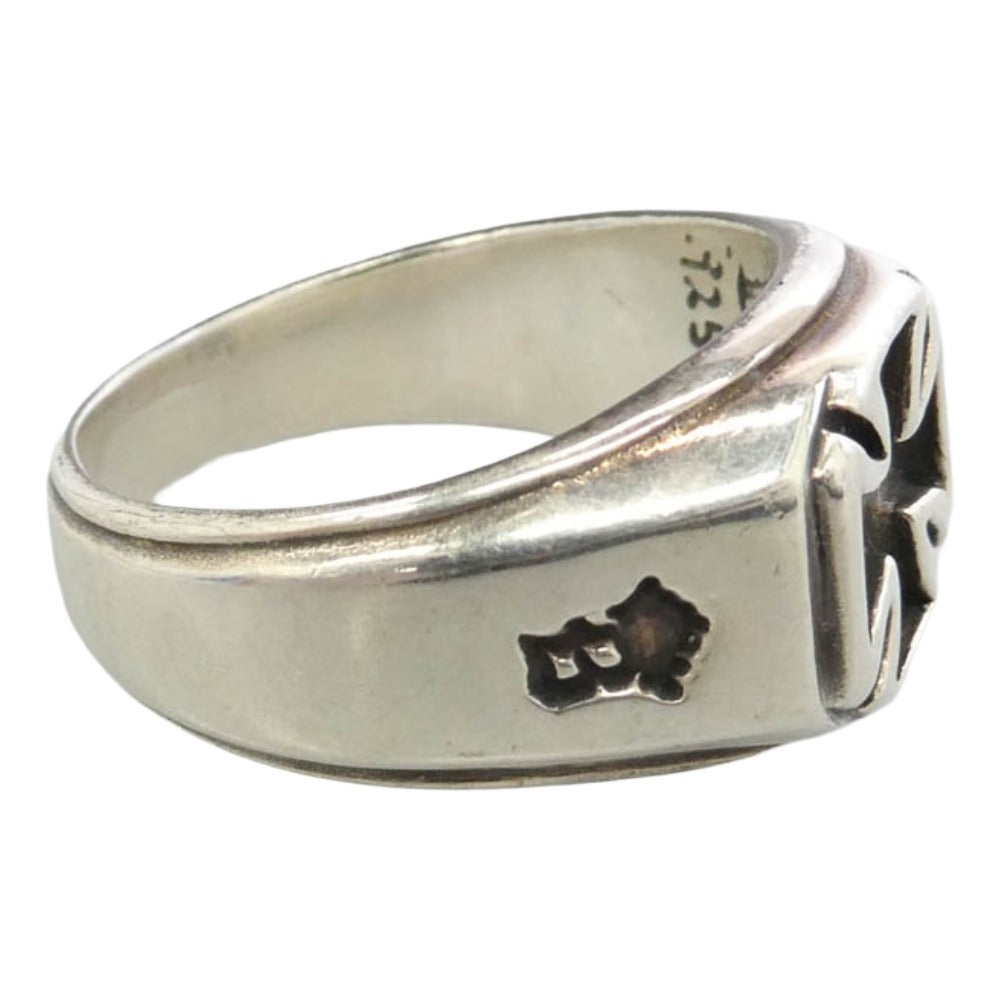 BILL WALL LEATHER ビルウォールレザー BEAMS ビームス BEAMS EXCLUSIVE R480 Iron Cross Signet Ring ビームス エクスクルーシブ アイアンクロス シグネット リング シルバー系 約20.5号【中古】