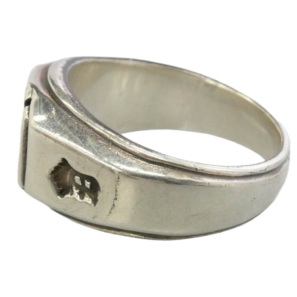 BILL WALL LEATHER ビルウォールレザー BEAMS ビームス BEAMS EXCLUSIVE R480 Iron Cross Signet Ring ビームス エクスクルーシブ アイアンクロス シグネット リング シルバー系 約20.5号【中古】