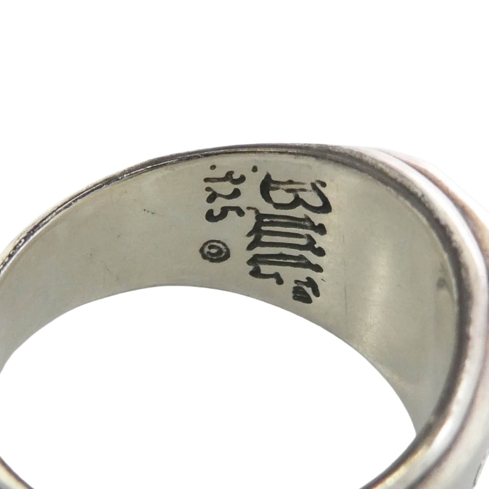 BILL WALL LEATHER ビルウォールレザー BEAMS ビームス BEAMS EXCLUSIVE R480 Iron Cross Signet Ring ビームス エクスクルーシブ アイアンクロス シグネット リング シルバー系 約20.5号【中古】