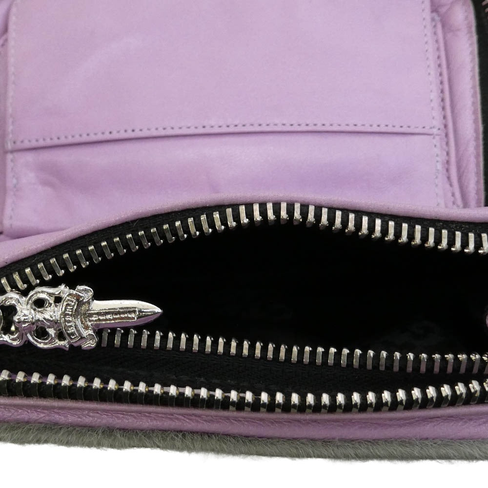 CHROME HEARTS クロムハーツ（原本無） REC F ZIP MINI ハラコ