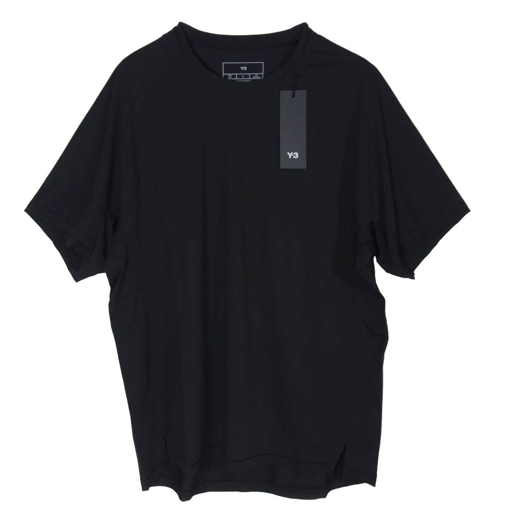 Y-3 Yohji Yamamoto ワイスリー ヨウジヤマモト 26SS KF6197 RUNNING SHORT SLEEVE TEE ランニング ショート スリーブ 半袖 Tシャツ ブラック系 L【極上美品】【中古】