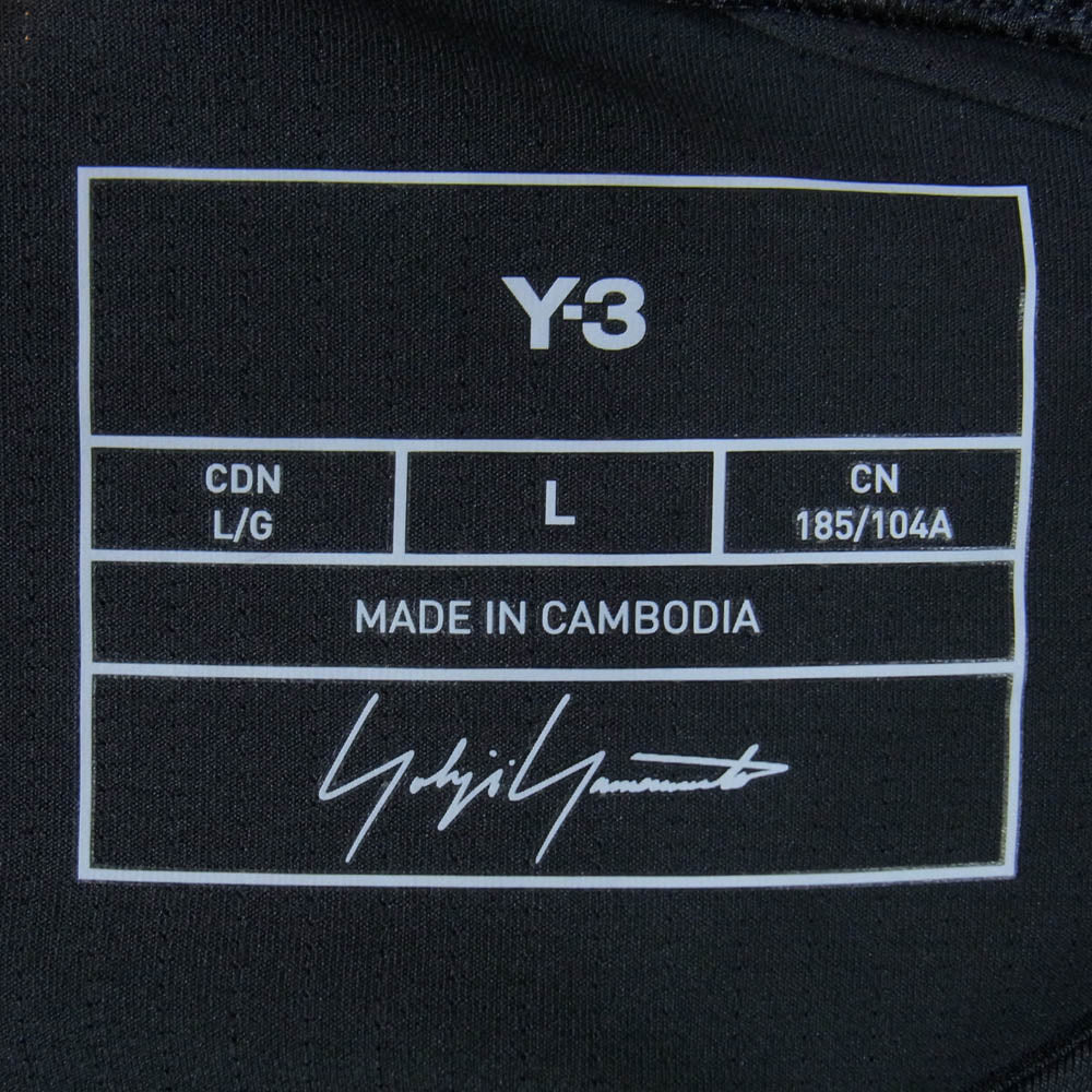 Y-3 Yohji Yamamoto ワイスリー ヨウジヤマモト 26SS KF6197 RUNNING SHORT SLEEVE TEE ランニング ショート スリーブ 半袖 Tシャツ ブラック系 L【極上美品】【中古】