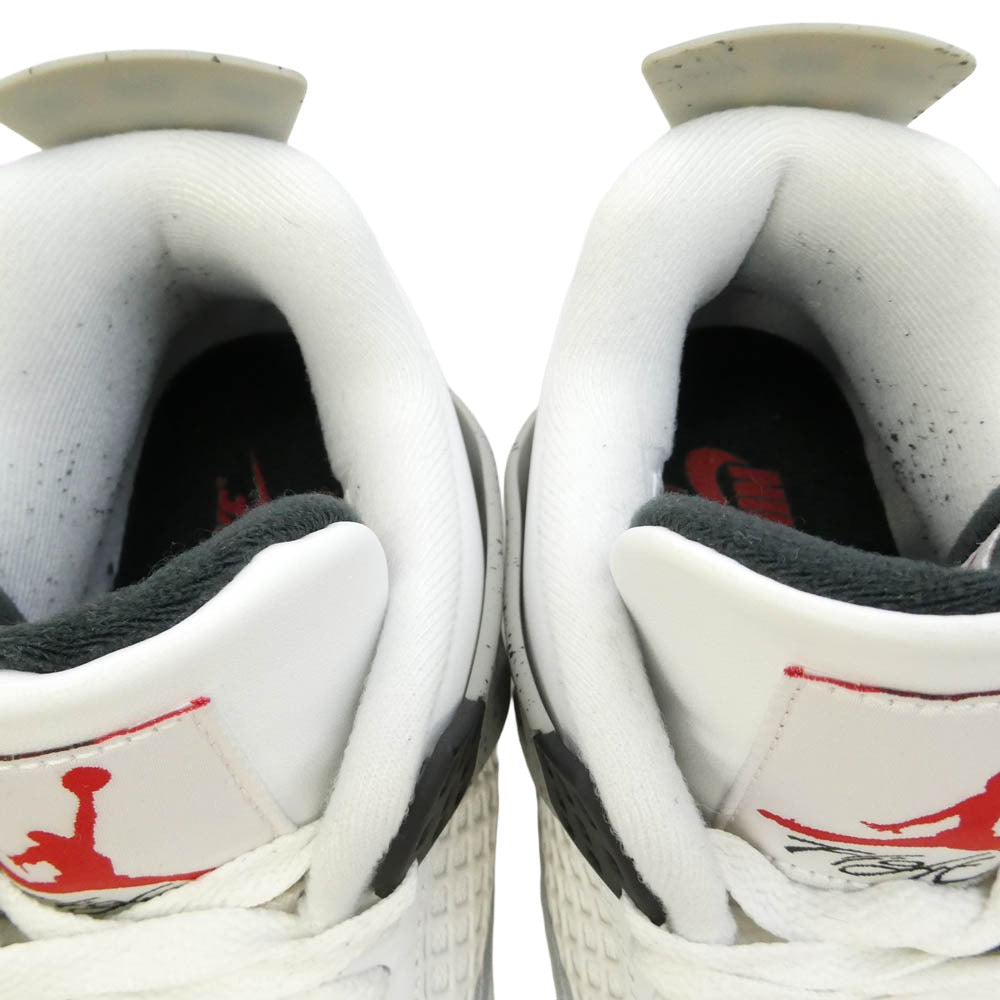 NIKE AIR JORDAN ナイキ ジョーダン FV5029-100 Air Jordan 4 Retro White Cement AJ4 エアジョーダン ホワイトセメント スニーカー ホワイト系 26cm【中古】