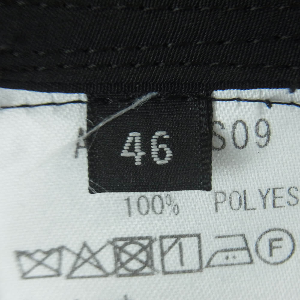 ato アトウ AM25A-S09 DOUBLE CUFFS ZIP SHIRT ダブルカフス ジップ シャツ ジャケット 日本製 ブラック系 46【中古】