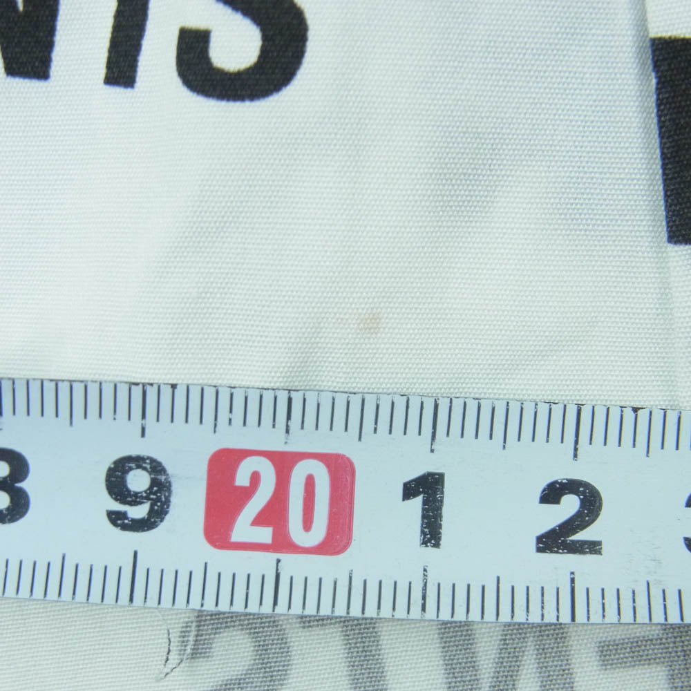 VETEMENTS ヴェトモン 22SS UE63SH161W スタンプロゴ 総柄 長袖 オーバーサイズ シャツ ホワイト系 ブラック系 S【中古】