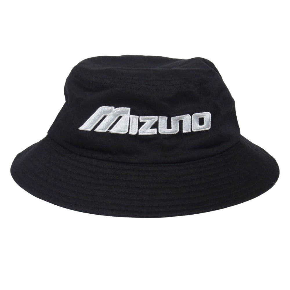 Mizuno ミズノ ロゴ バケットハット ブラック系 60cm【新古品】【未使用】【中古】