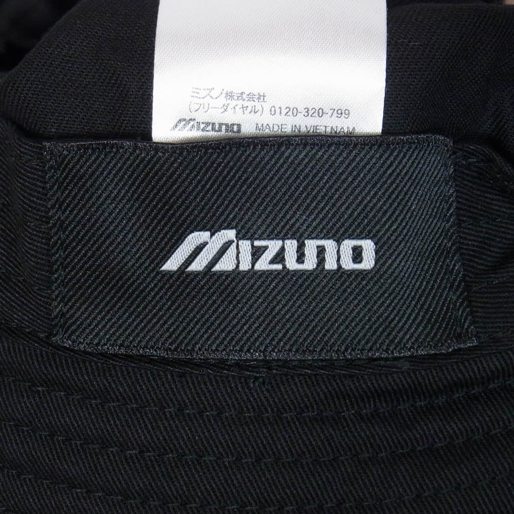 Mizuno ミズノ ロゴ バケットハット ブラック系 60cm【新古品】【未使用】【中古】