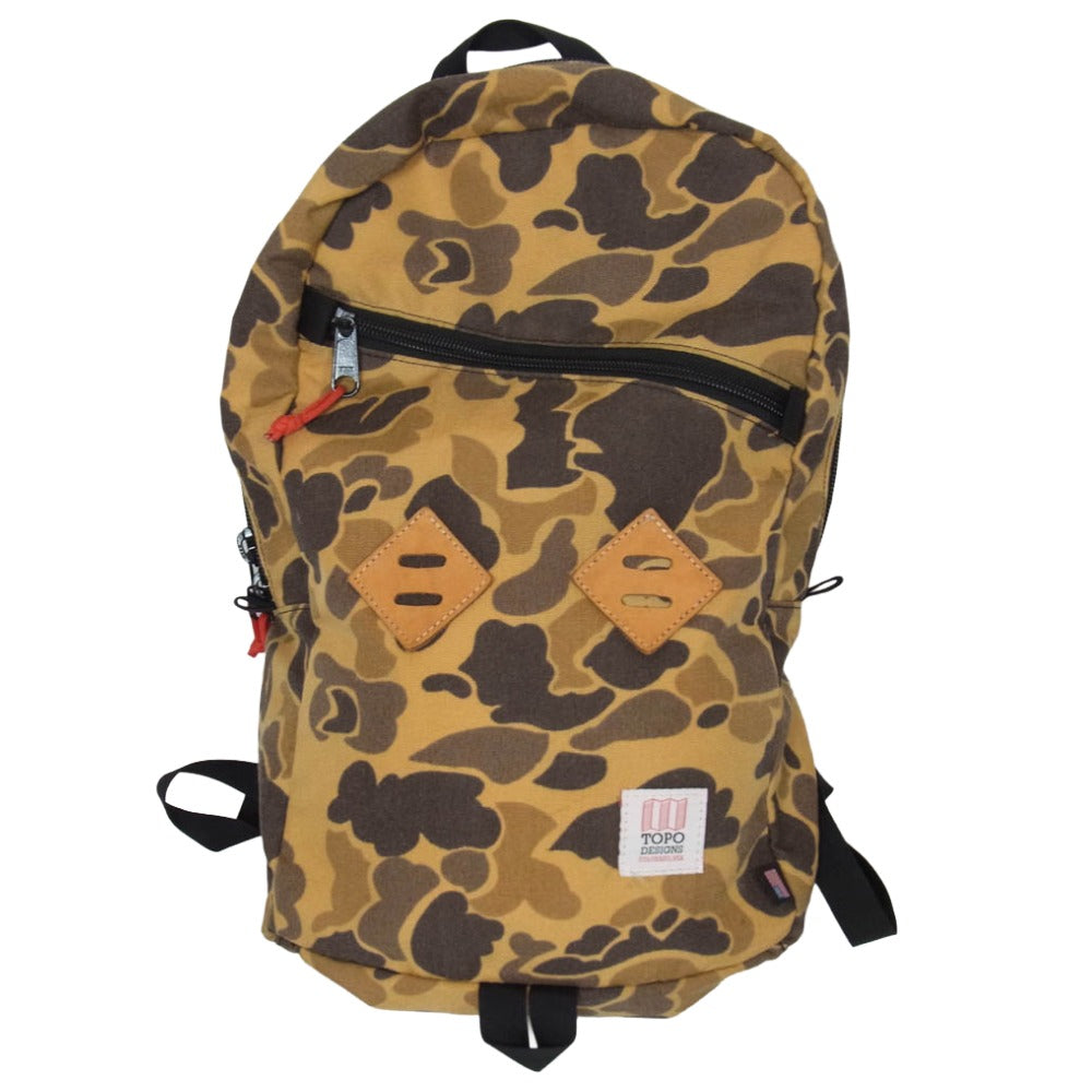 トポ デザイン Daypack Duck Camo 迷彩 カモ デイパック リュック ライトブラウン系【中古】