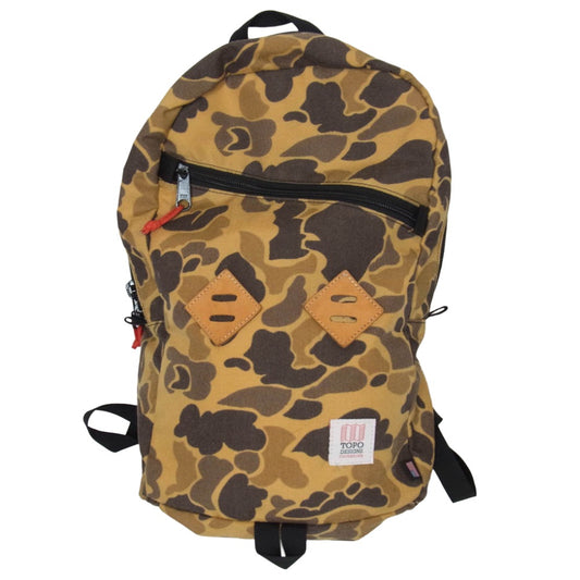 トポ デザイン Daypack Duck Camo 迷彩 カモ デイパック リュック ライトブラウン系【中古】