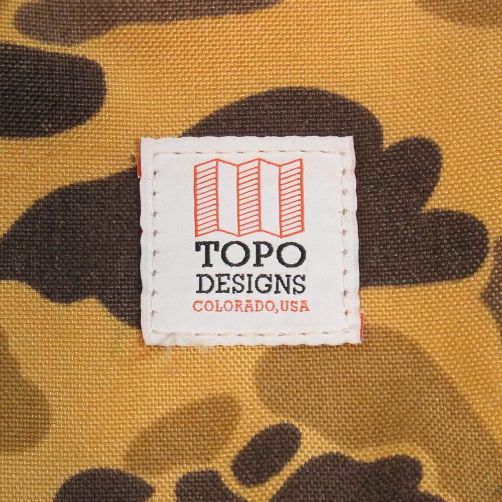 トポ デザイン Daypack Duck Camo 迷彩 カモ デイパック リュック ライトブラウン系【中古】