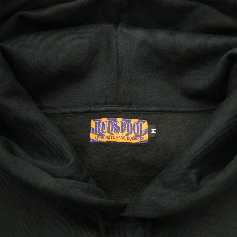 バッズプール APHRODITEGANG 家紋 刺繍 フーディ パーカー ブラック系