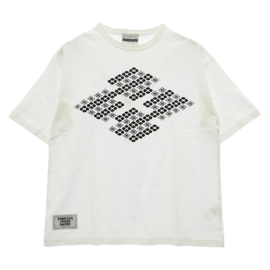 バッズプール × GAKKIN ガッキン 花罰家紋 LOGO PRINT S/S TEE プリント Tシャツ 半袖 ホワイト ホワイト系 M【新古品】【未使用】【中古】