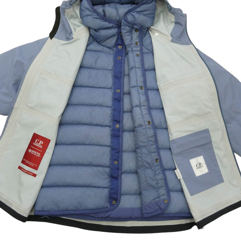 C.P.Company シーピーカンパニー 13CMOW235A-005967M GORE-TEX INFINIUM ゴアテックス 3WAY インナーダウン付き ジャケット パープル系 46【美品】【中古】