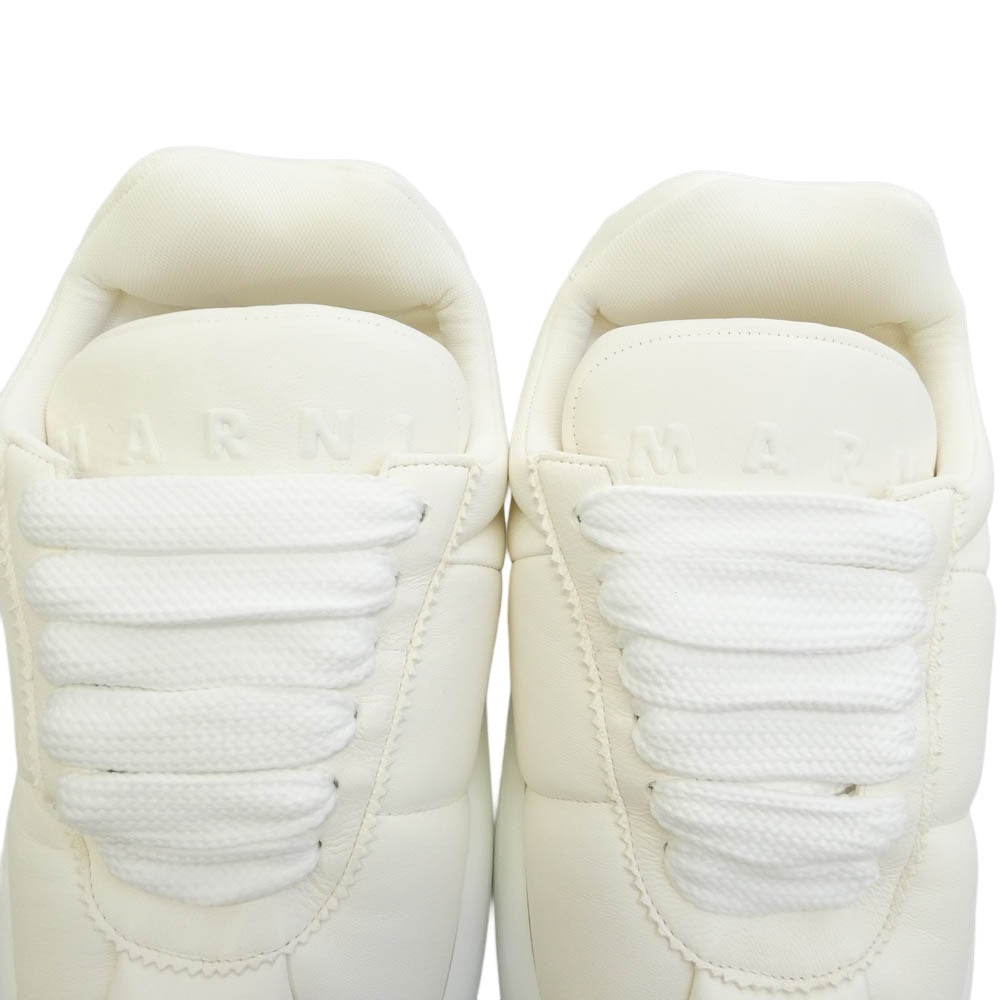 MARNI マルニ SNZU015802 BIGFOOT2.0 ビッグフット ホワイト レザー スニーカー ホワイト系 41【新古品】【未使用】【中古】 MARNI マルニ SNZU015802 BIGFOOT2.0 ビッグフット ホワイト レザー