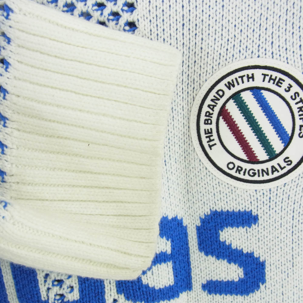 adidas アディダス KQ5085 ADICOLOR BLOKECORE アディカラー ブロックコア プルオーバー ニット ブルー系 2XL【中古】