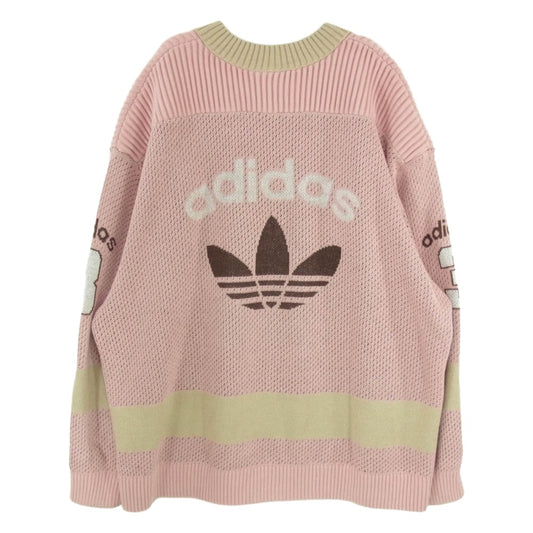 adidas アディダス KF4468 TEAM ADIDAS ニット セーター ピンク系 3XL【中古】
