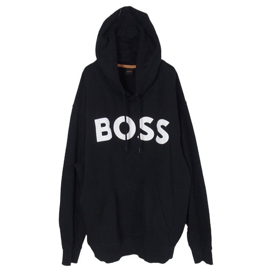 HUGO BOSS ヒューゴボス BOSS ロゴ プルオーバー パーカー ブラック系 3XL【中古】