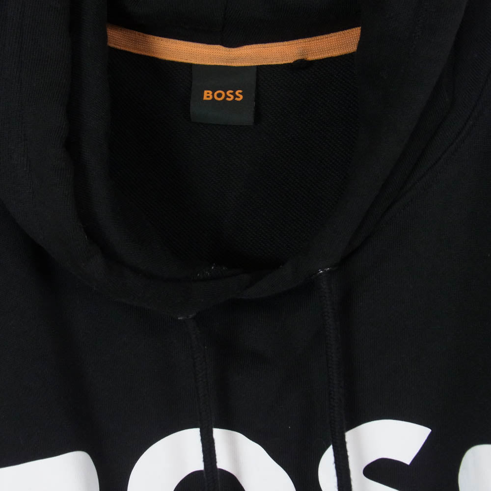 HUGO BOSS ヒューゴボス BOSS ロゴ プルオーバー パーカー ブラック系 3XL【中古】